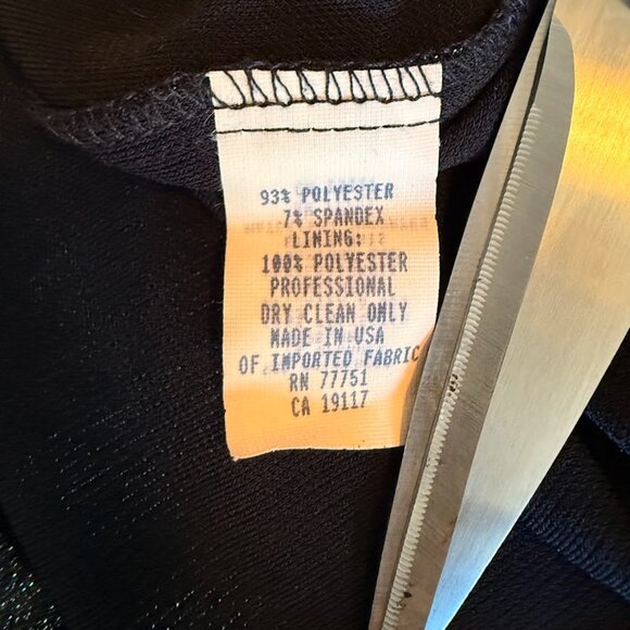 Vintage Betsey Johnson Halter Cocktail Dress in Metallic Black Silver size 4 Y2K - Picture 10 of 10